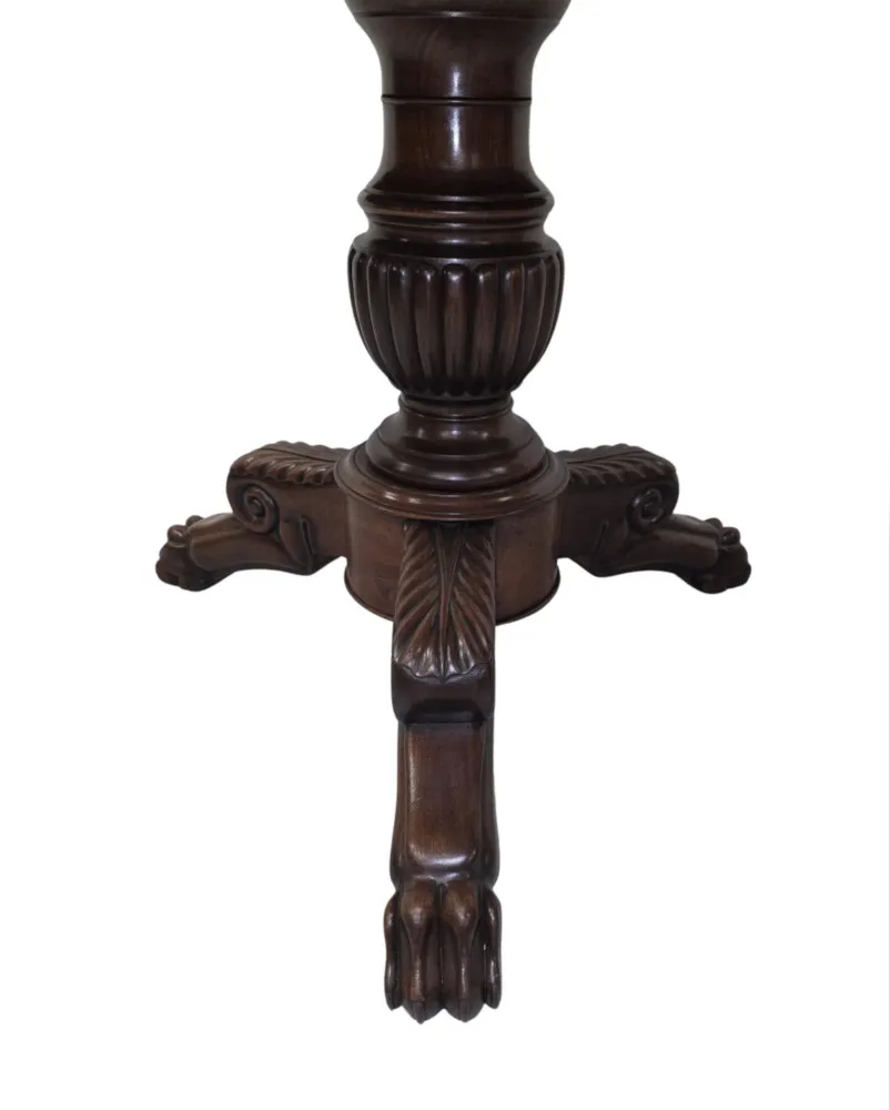  A Very Rare 19th Century Marble Top Mahogany Based Centre Table