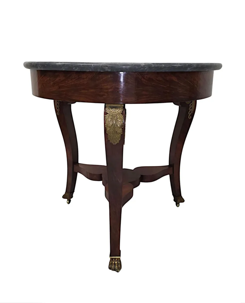 A Stunning 19th Century Marble Top Centre Table with Ormolu Mounts