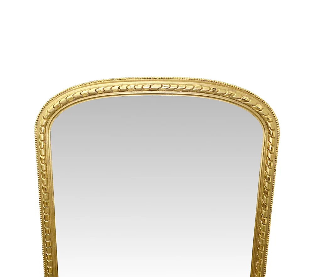A Gorgeous 19th Century Giltwood Dressing or Pier Mirror in Lovely Original Condition