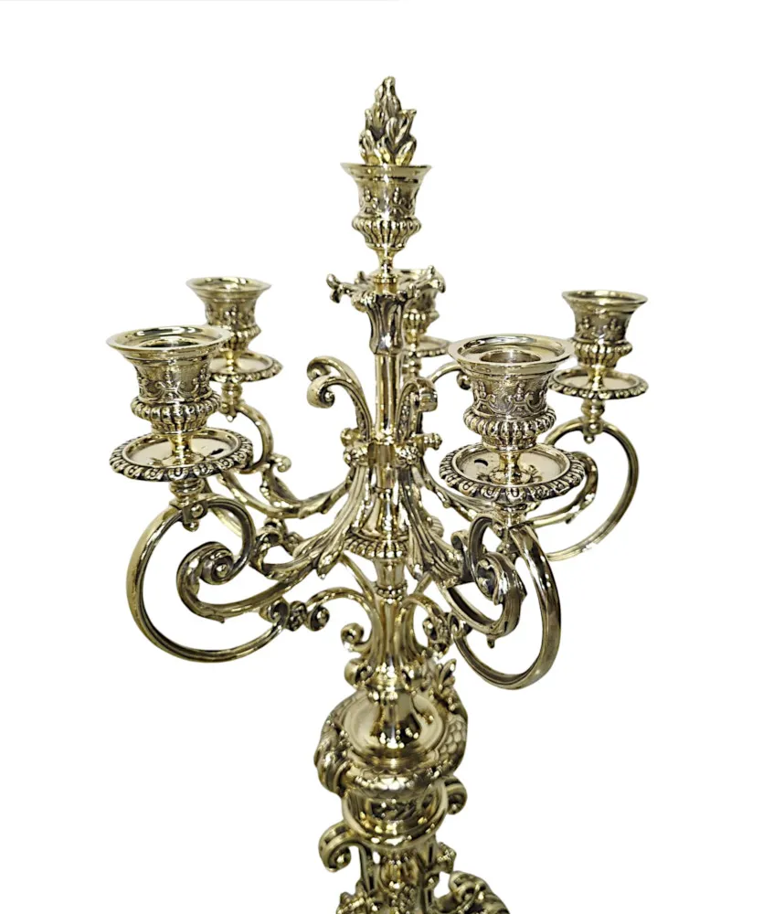  A Very Rare Large 19th Century French Bronze Clock Garniture Set Fully Restored and Polished