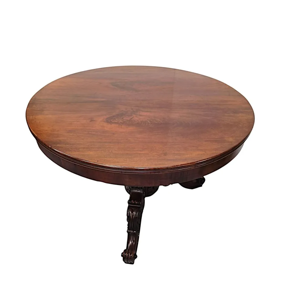 A Fabulous 19th Century Centre Table on Tripod Base