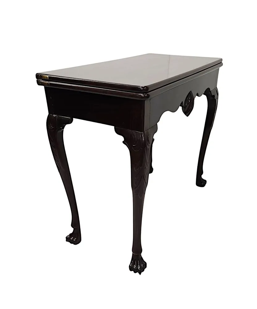 A Very Rare Early 19th Century Irish Turn Over Leaf Games Table