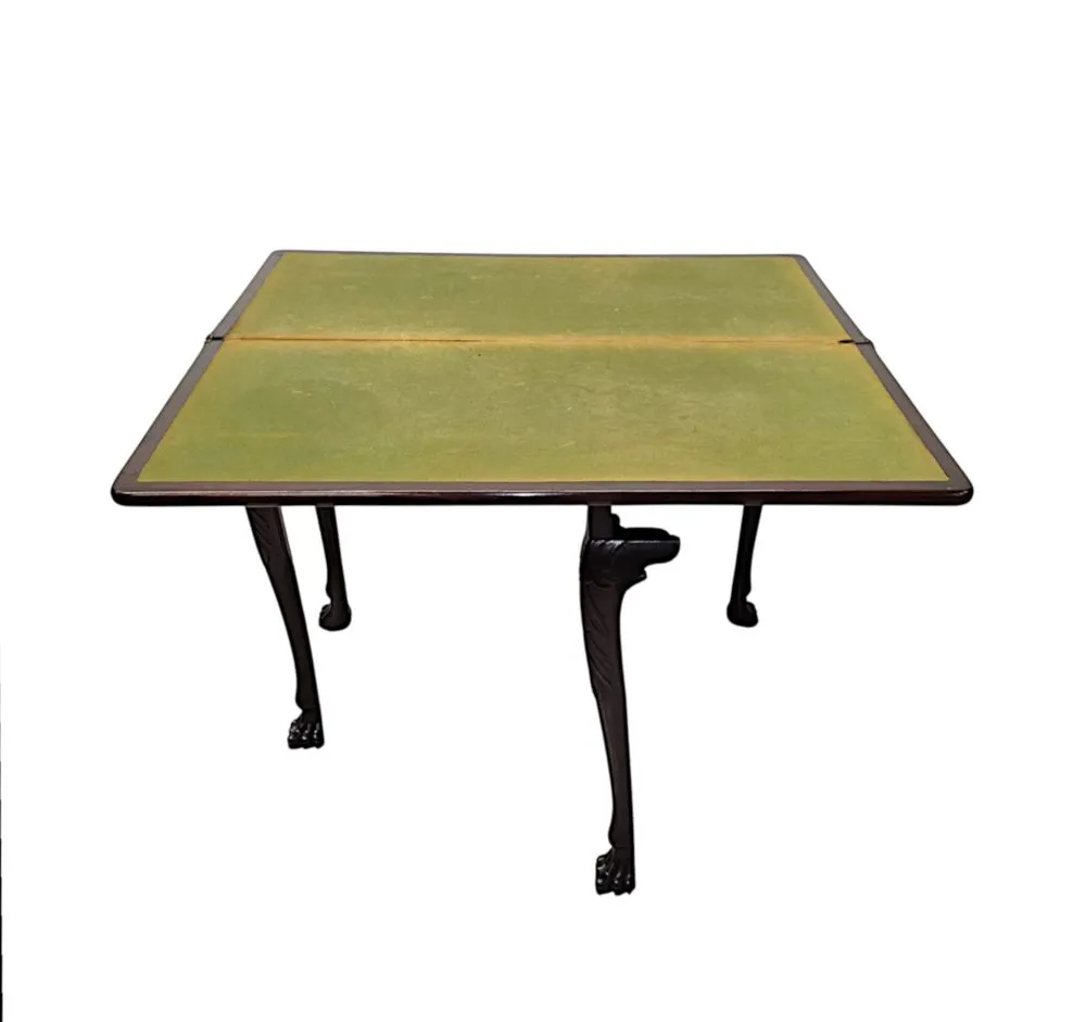 A Very Rare Early 19th Century Irish Turn Over Leaf Games Table