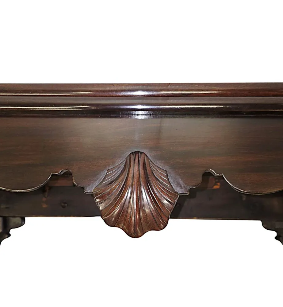 A Very Rare Early 19th Century Irish Turn Over Leaf Games Table
