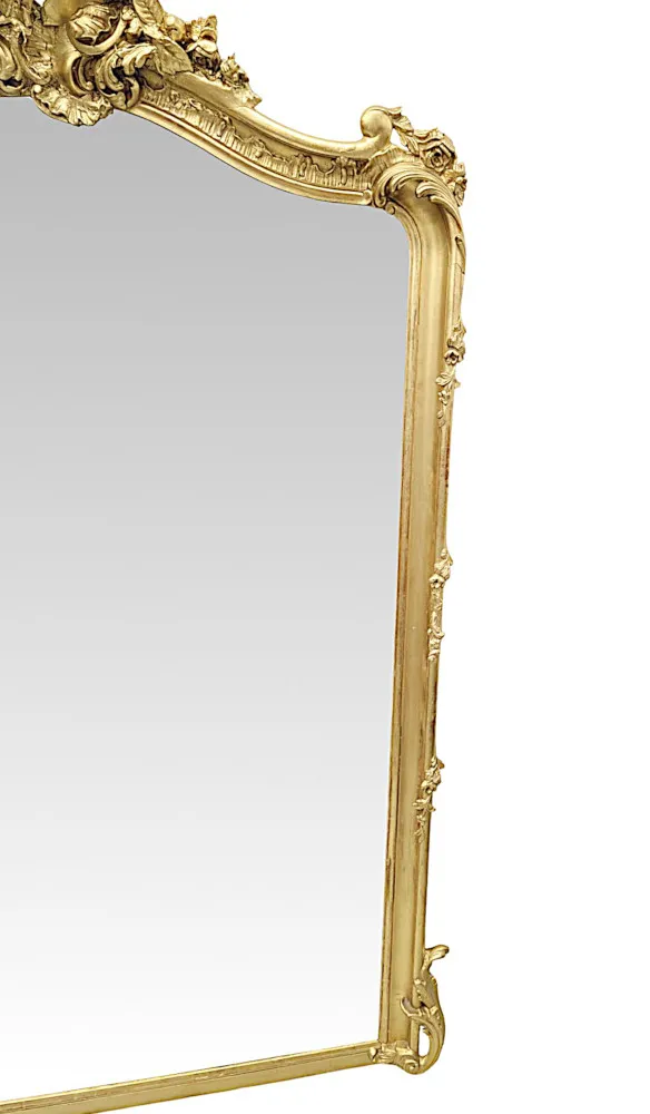 A Stunning 19th Century Giltwood Hall or Overmantel Mirror