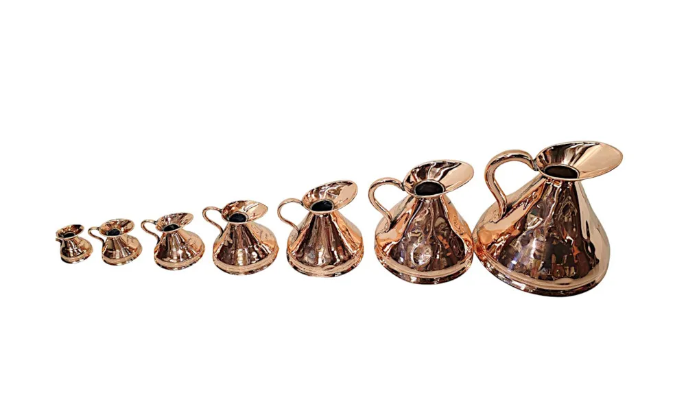 A Fabulous Set of Fully Polished 19th Century Copper Measures