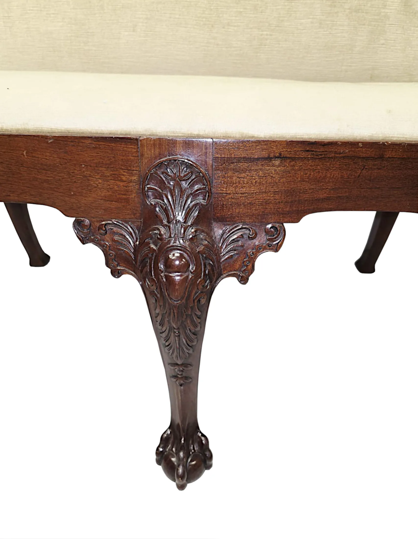 A Very Rare Late 19th Century Irish Two Seater Settee In the Manner of 'Butlers of Dublin'