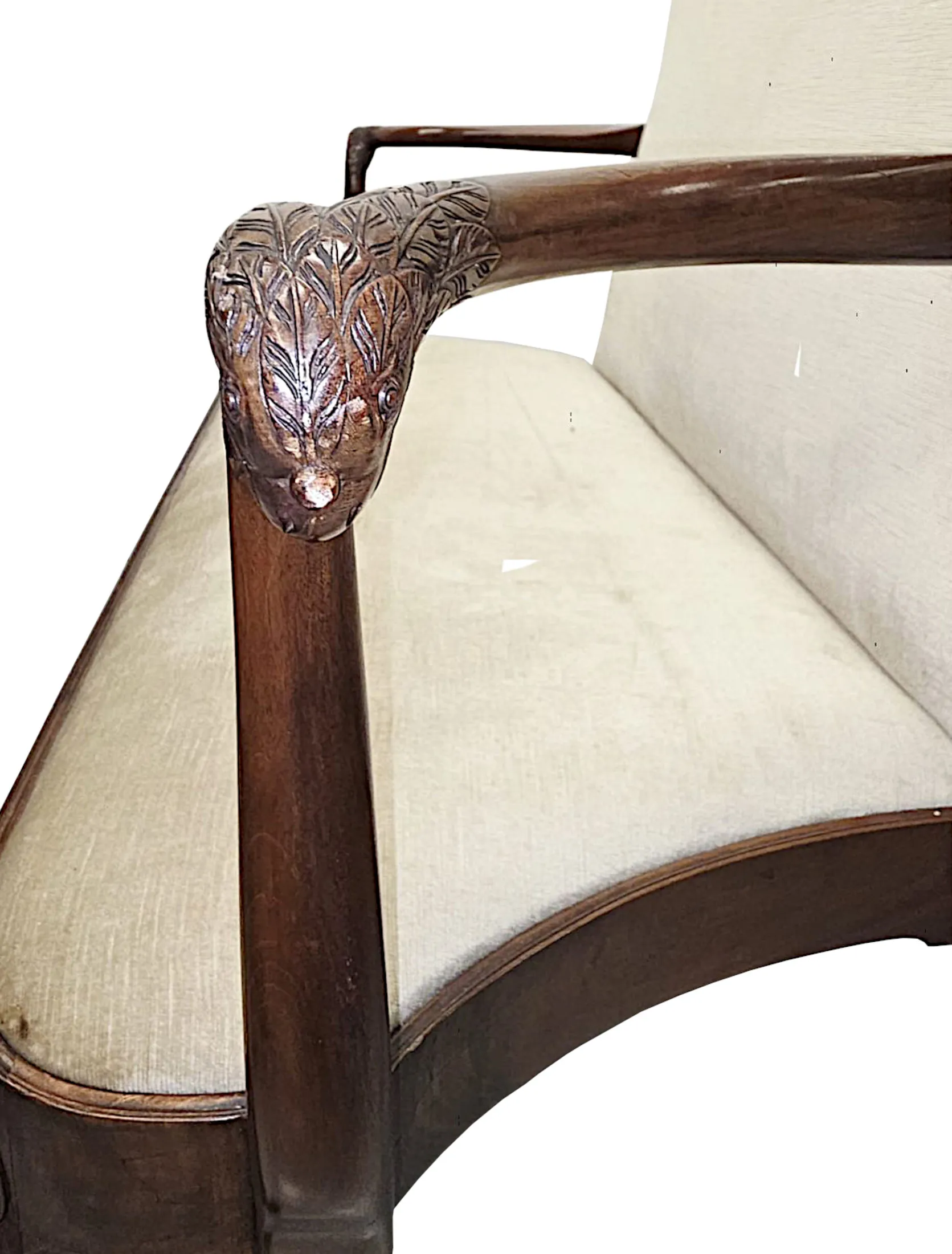 A Very Rare Late 19th Century Irish Two Seater Settee In the Manner of 'Butlers of Dublin'