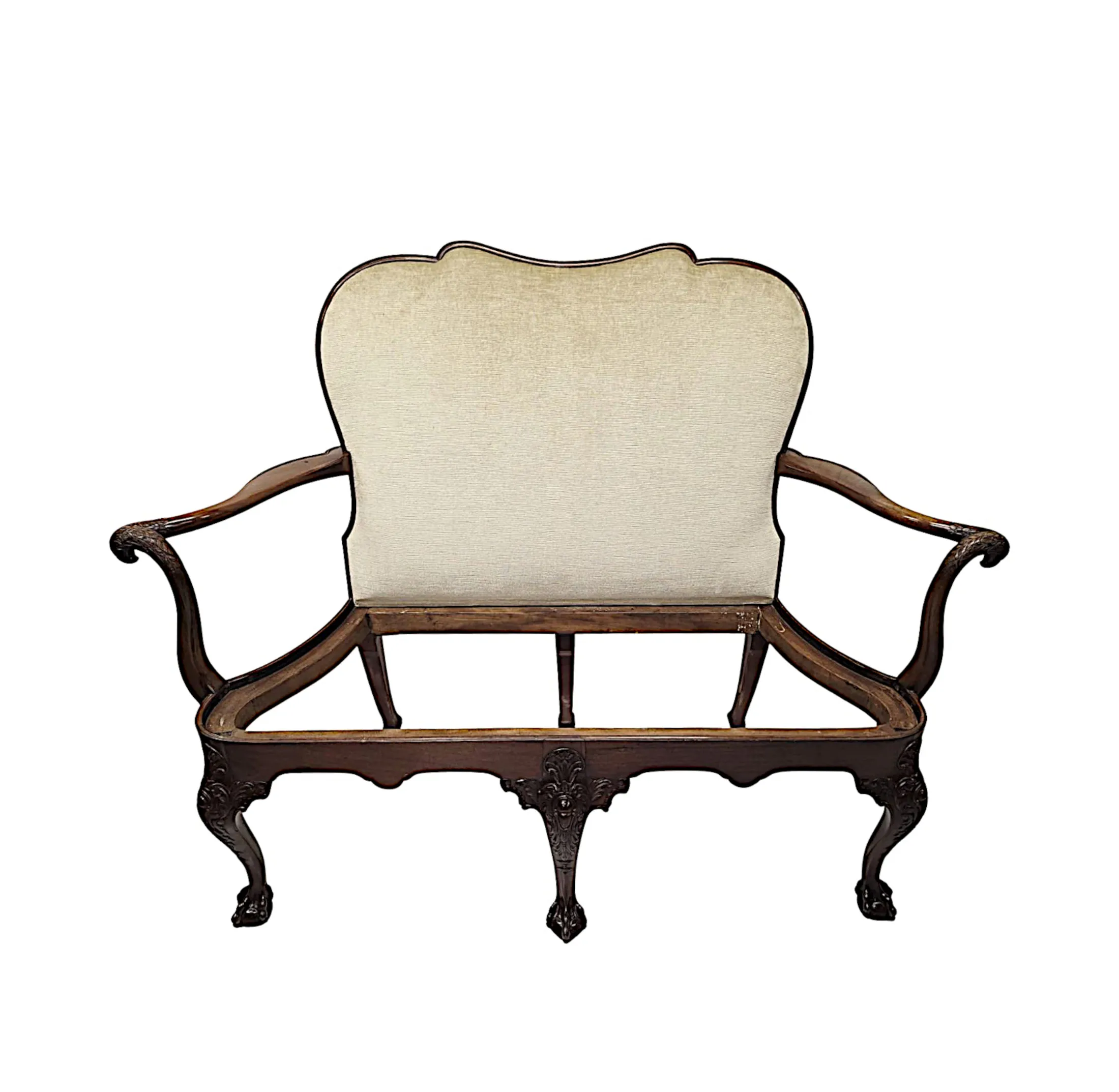 A Very Rare Late 19th Century Irish Two Seater Settee In the Manner of 'Butlers of Dublin'