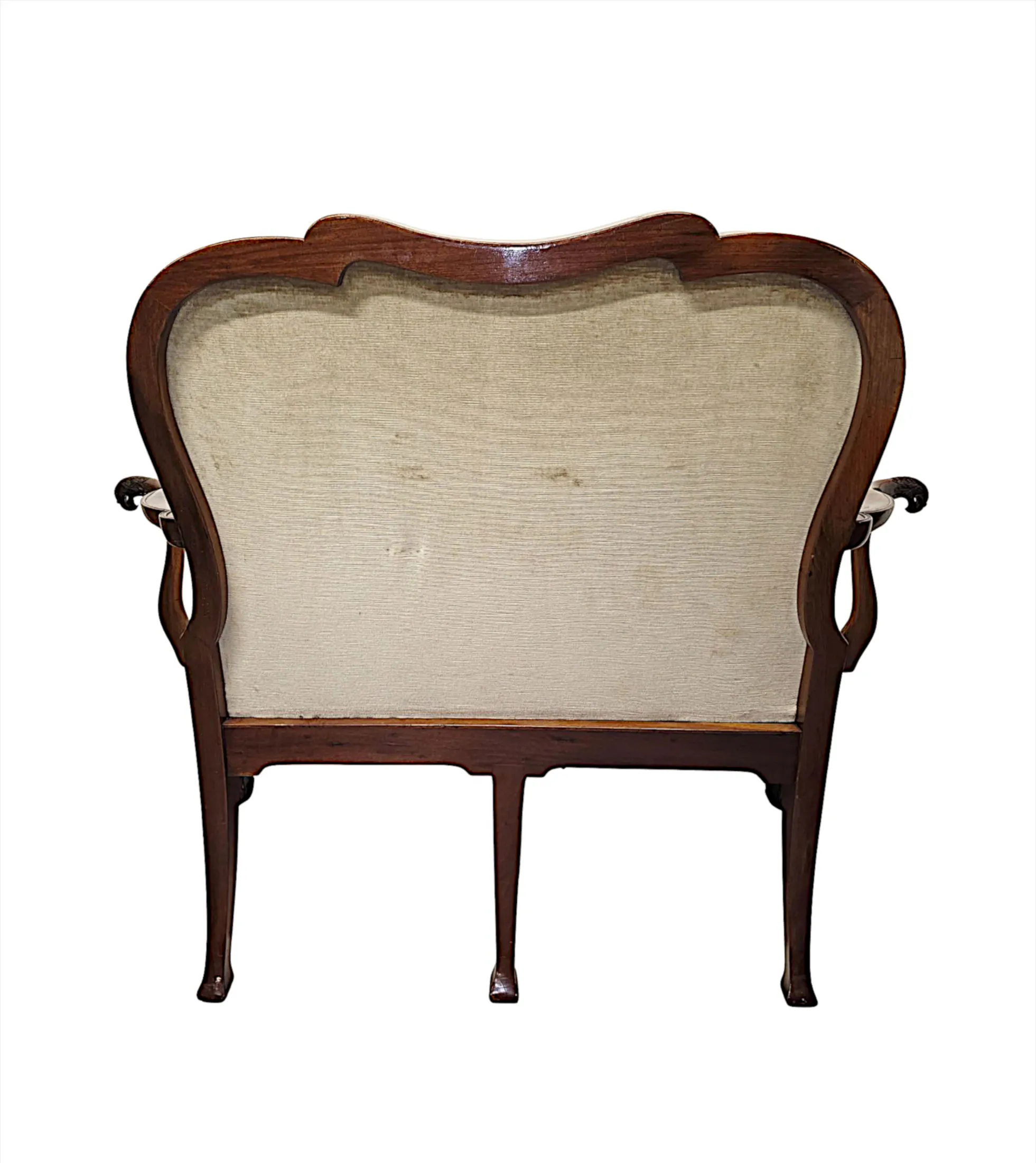 A Very Rare Late 19th Century Irish Two Seater Settee In the Manner of 'Butlers of Dublin'