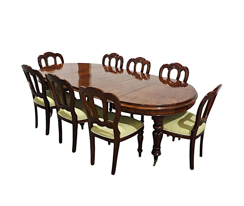 A Fabulous 19th Century Dining Table with Three Extra Leaves 