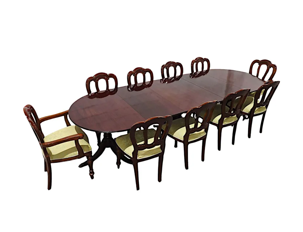 A Fabulous 19th Century Triple Pod Extendable Dining Table
