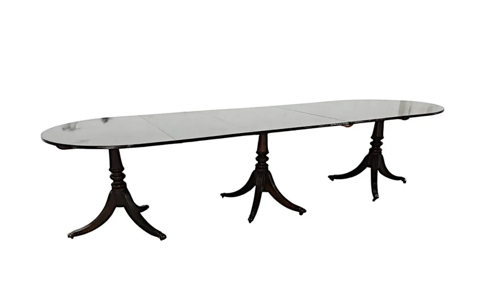 A Fabulous 19th Century Triple Pod Extendable Dining Table