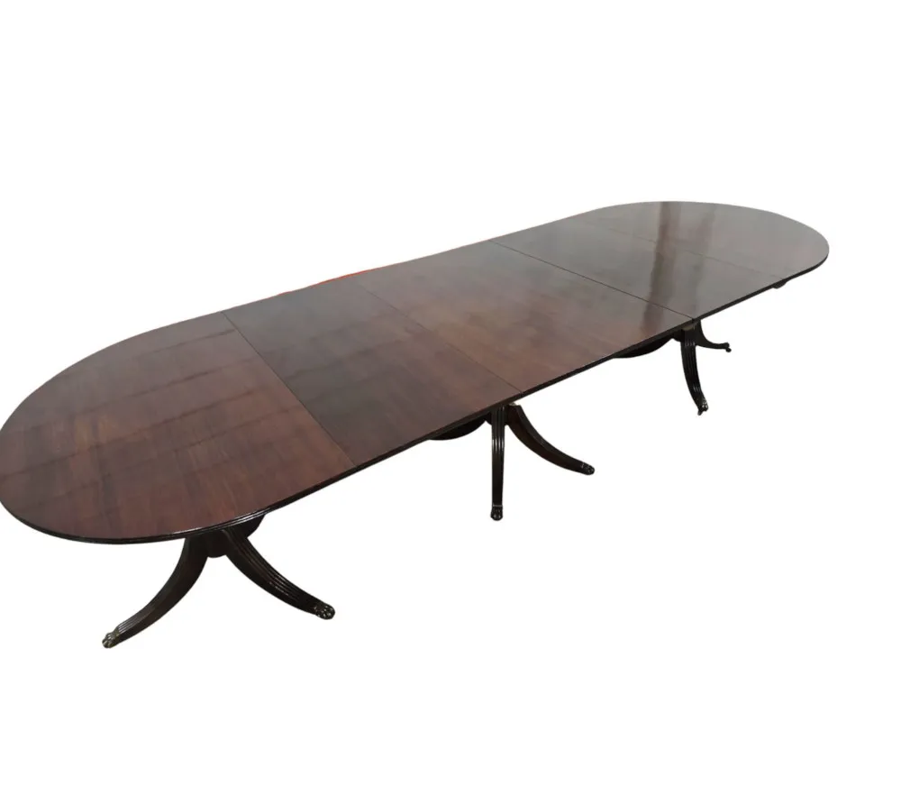 A Fabulous 19th Century Triple Pod Extendable Dining Table