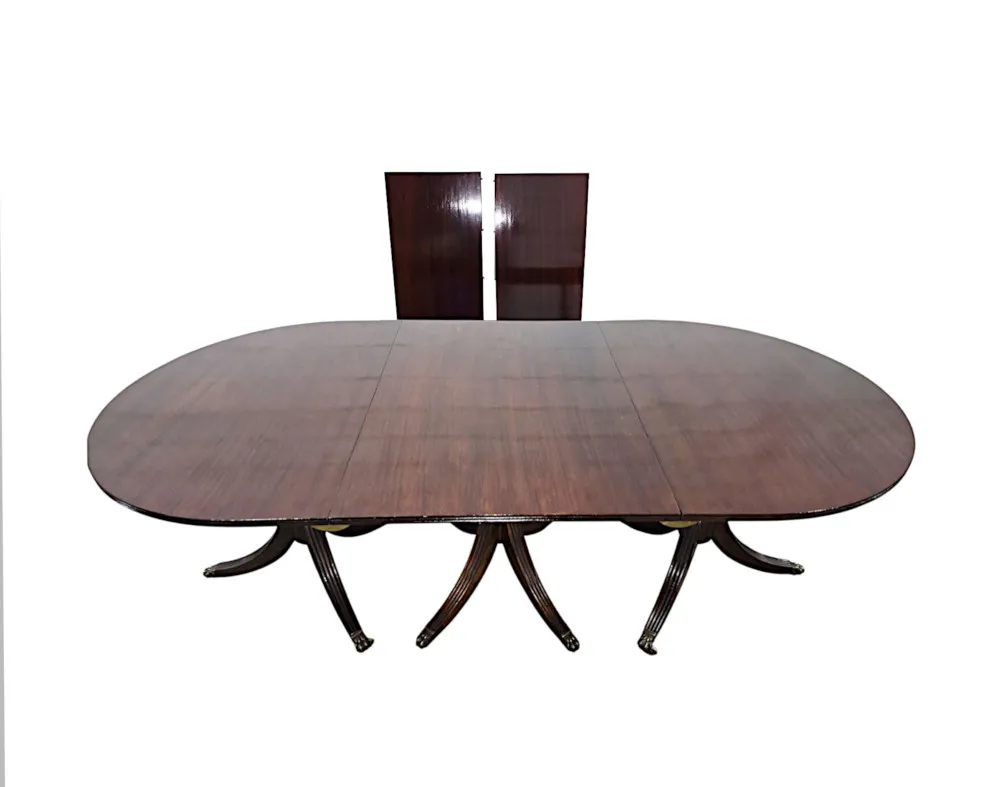 A Fabulous 19th Century Triple Pod Extendable Dining Table
