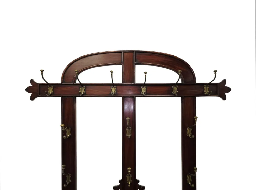 A Fabulous Large Size 19th Century Hall Stand With Fitted Base Liner
