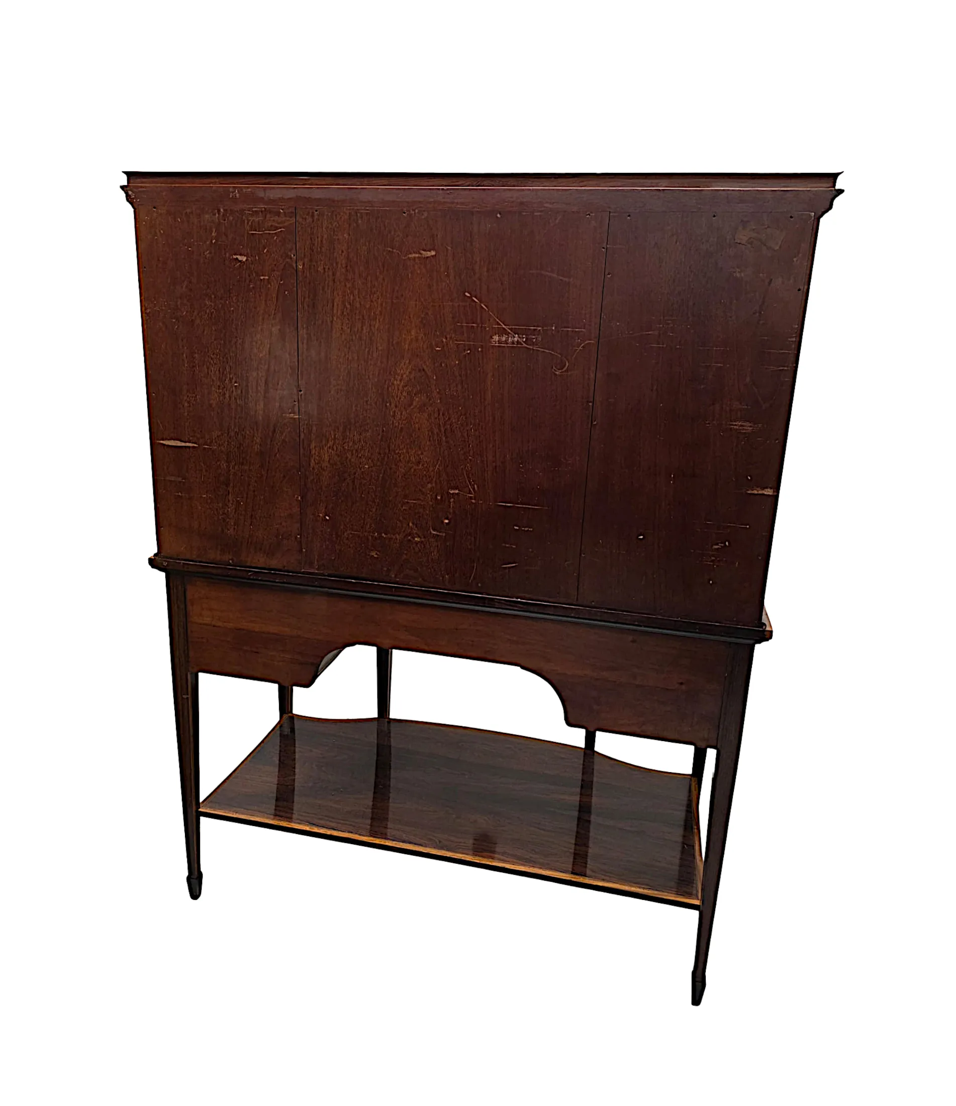 A Very Rare Edwardian Inlaid Cabinet Attributed to London Maker 'Edward and Roberts'