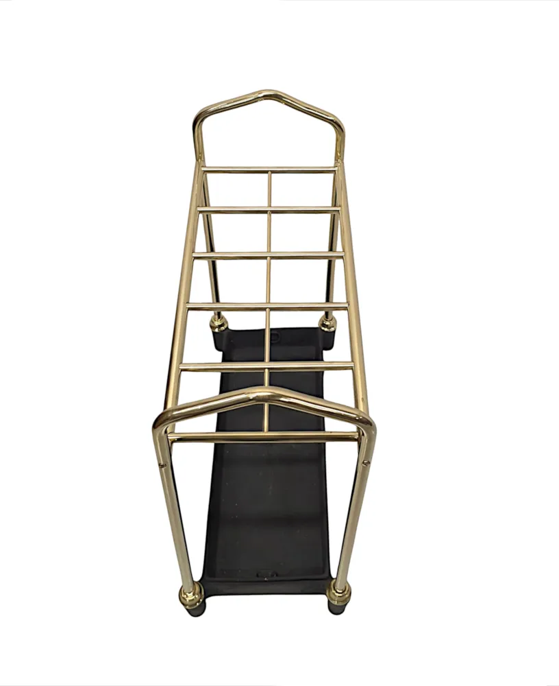 A Stunning Late 19th Century Fully Restored Large Brass and Cast Iron Stick or Umbrella Stand
