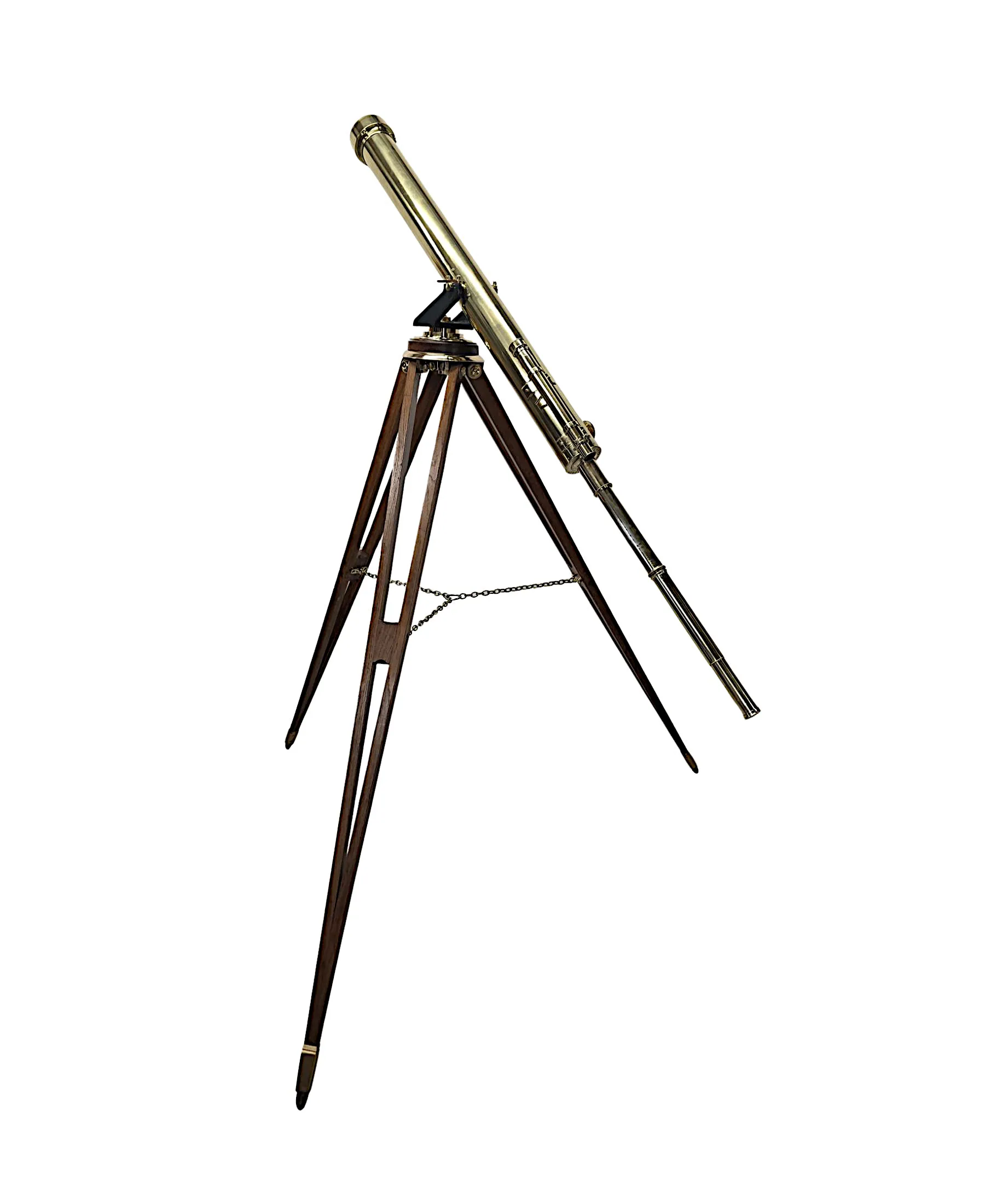 A Very Rare 19th Century Four Inch Diameter Telescope by 'Steward of London'