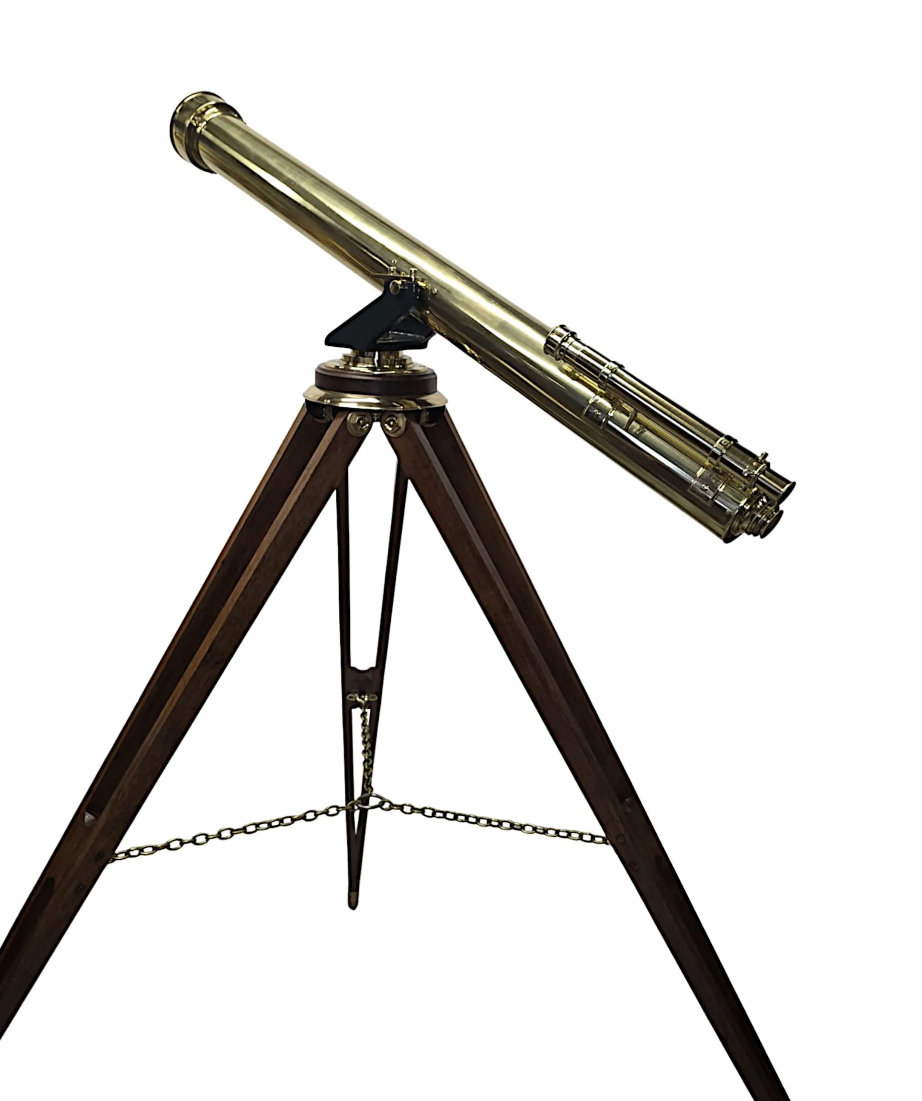 A Very Rare 19th Century Four Inch Diameter Telescope by 'Steward of London'