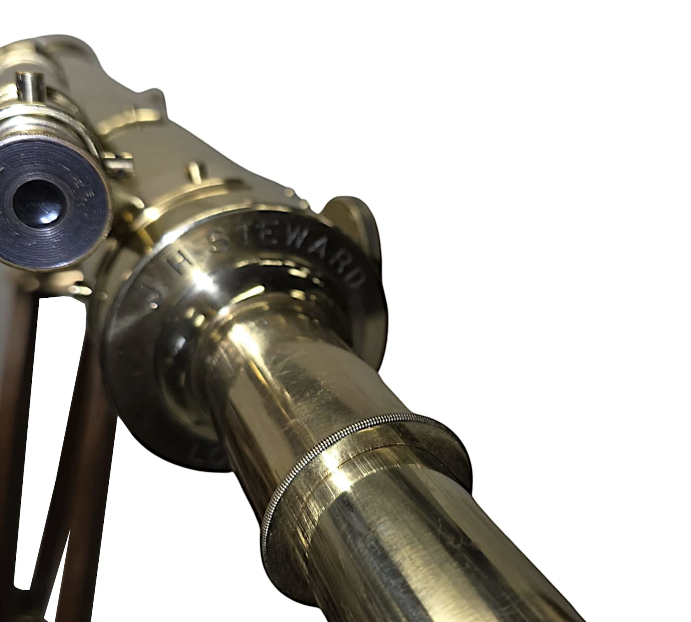 A Very Rare 19th Century Four Inch Diameter Telescope by 'Steward of London'