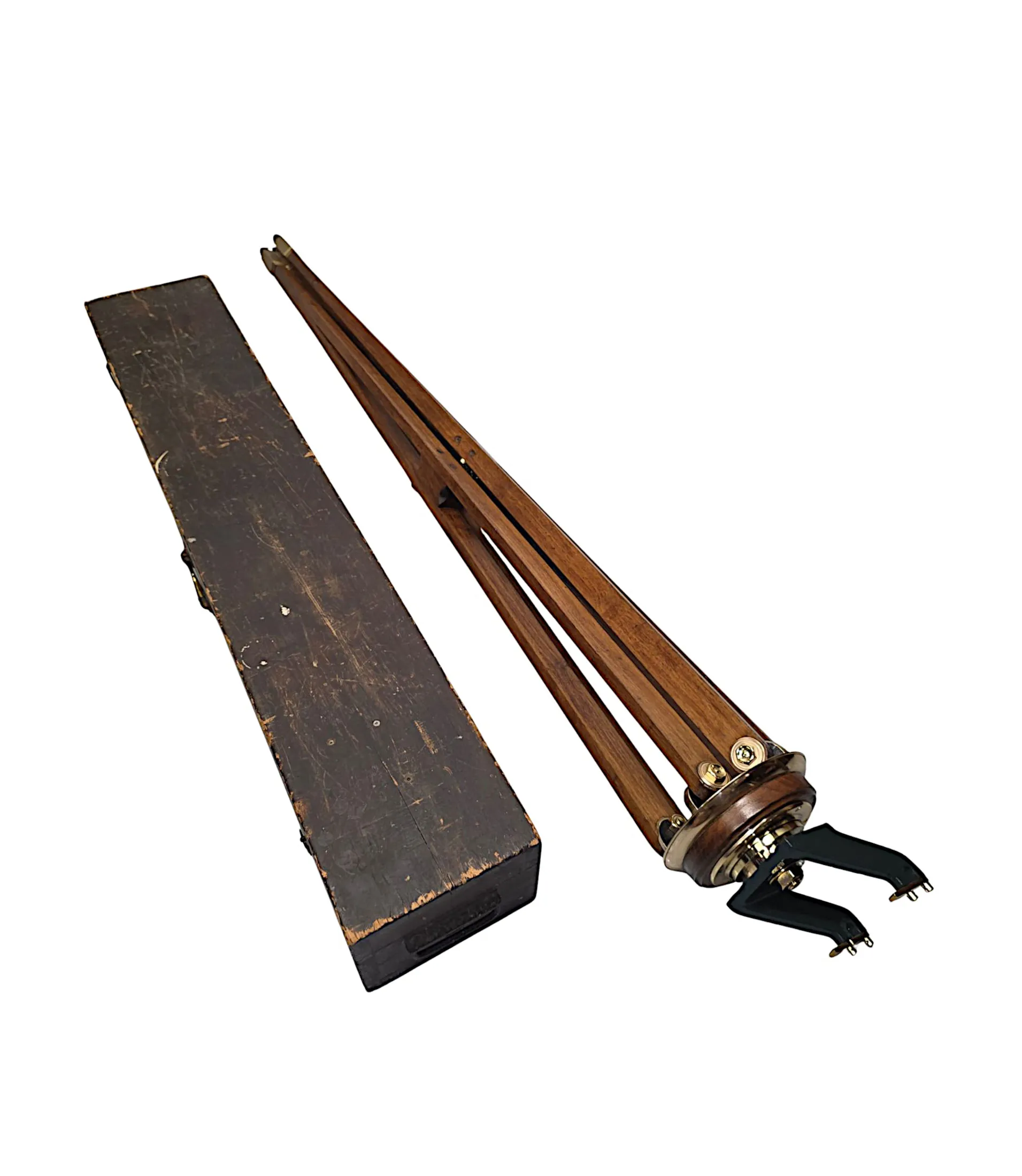 A Very Rare 19th Century Four Inch Diameter Telescope by 'Steward of London'