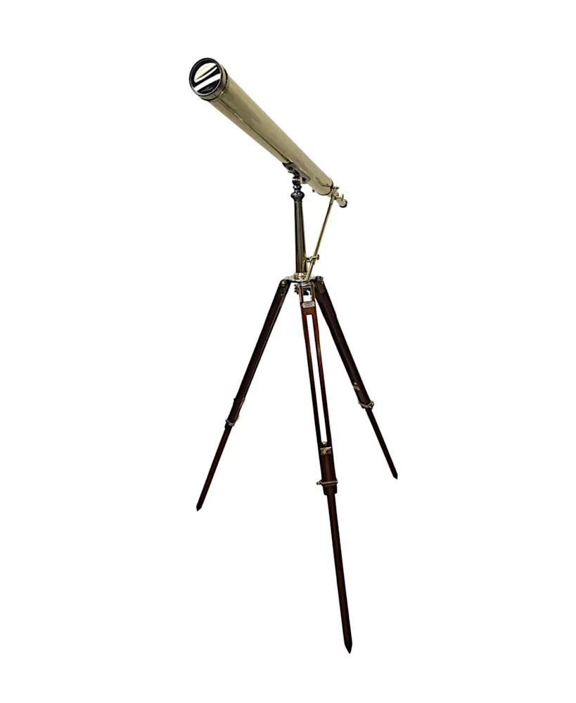 A Fabulous Early 20th Century Brass Telescope by Clarkson, London 