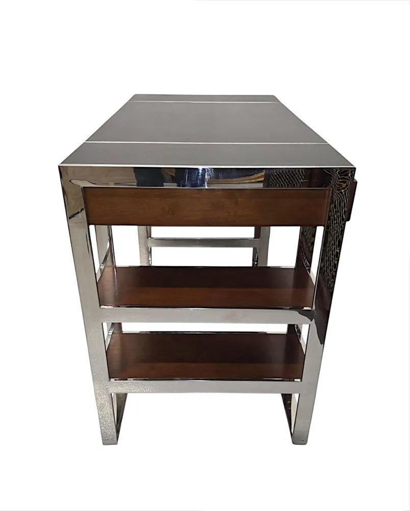  A Stunning Mid Century Design Leather Top Desk