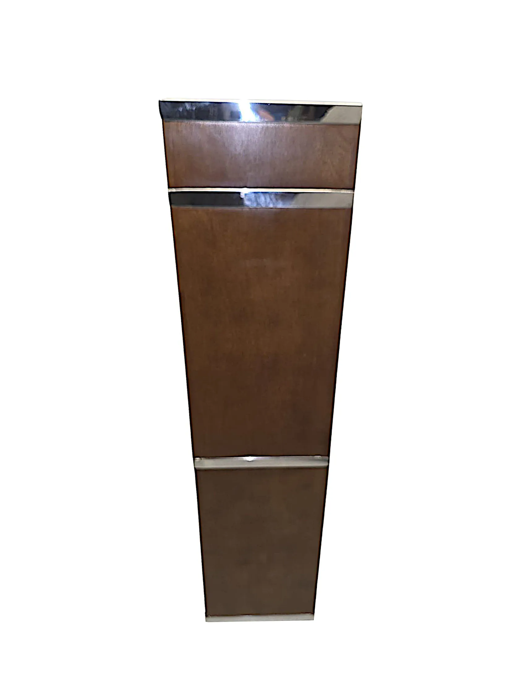 A Fabulous Chrome Mounted Open Bookcase