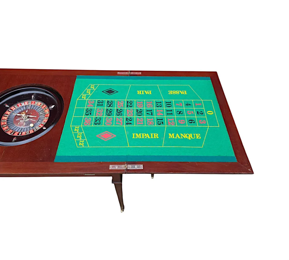 A Very Rare Edwardian Games Roulette Table
