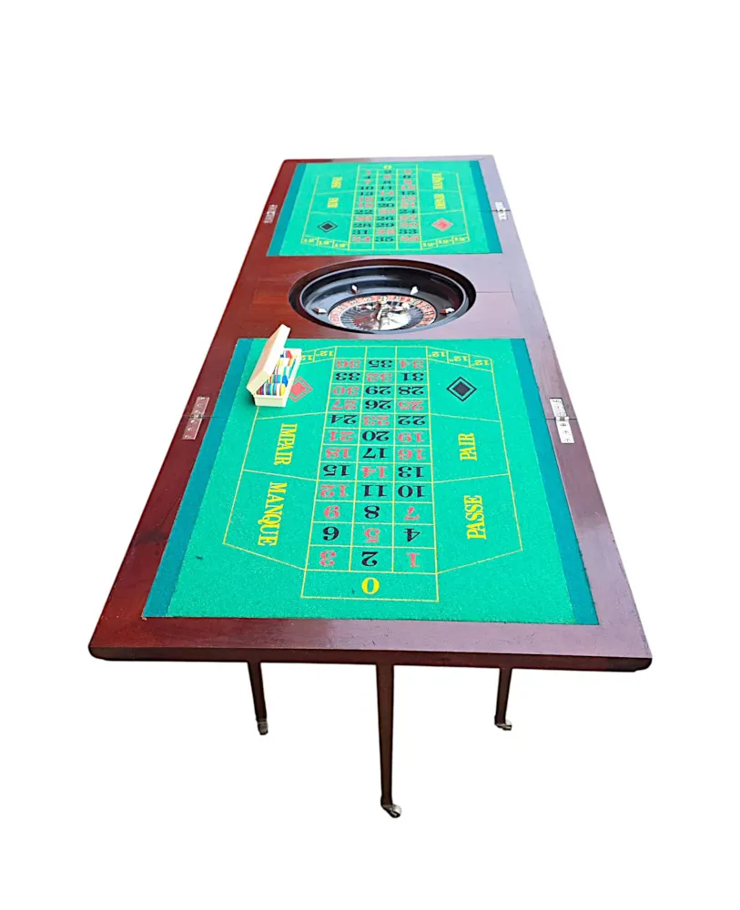 A Very Rare Edwardian Games Roulette Table