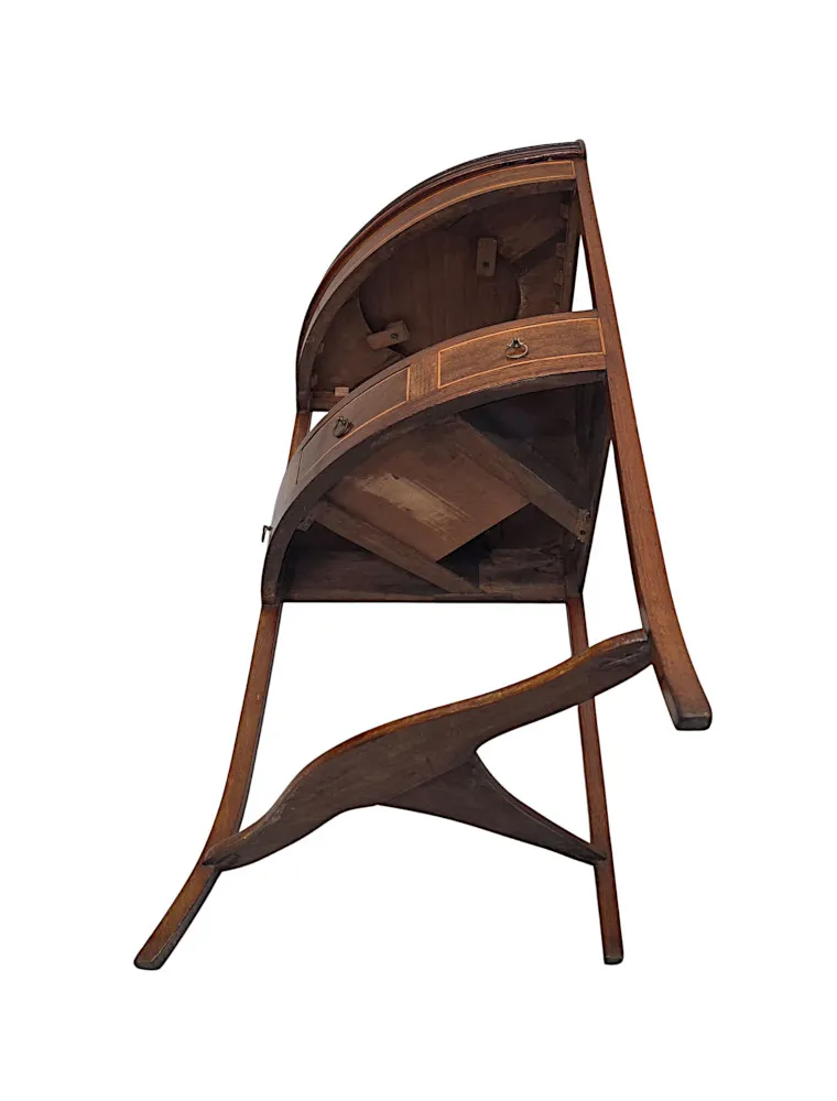 A Fabulous Georgian Inlaid Corner Table or Wash Stand