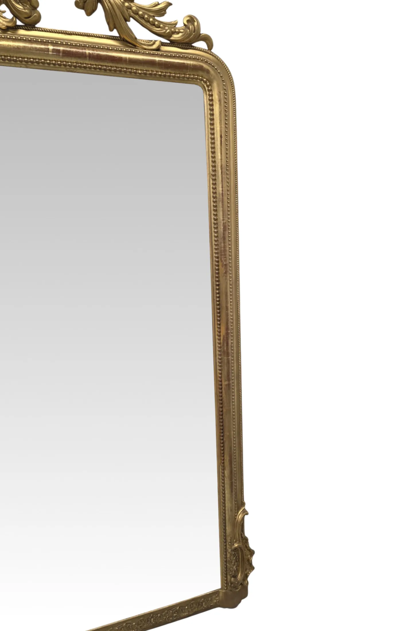 A Very Rare Pair of Massive 19th Century Giltwood Overmantel Mirrors