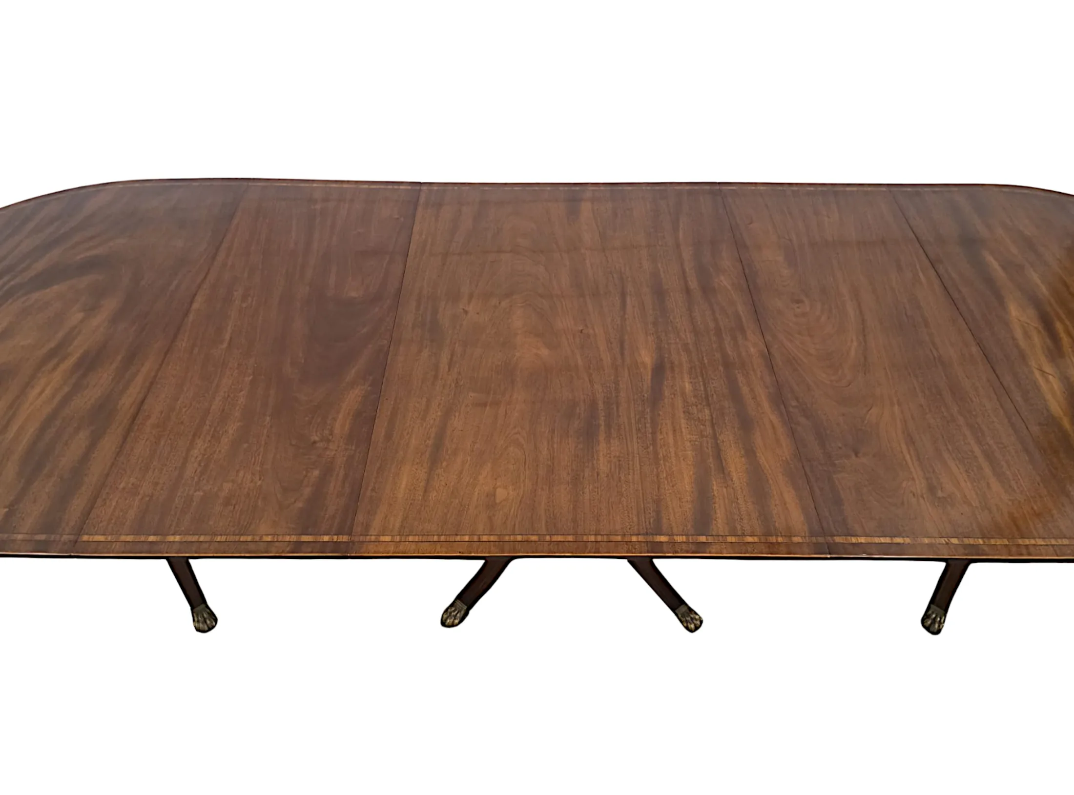 A Stunning Late 19th Century Inlaid D-End Twelve Seater Dining Table