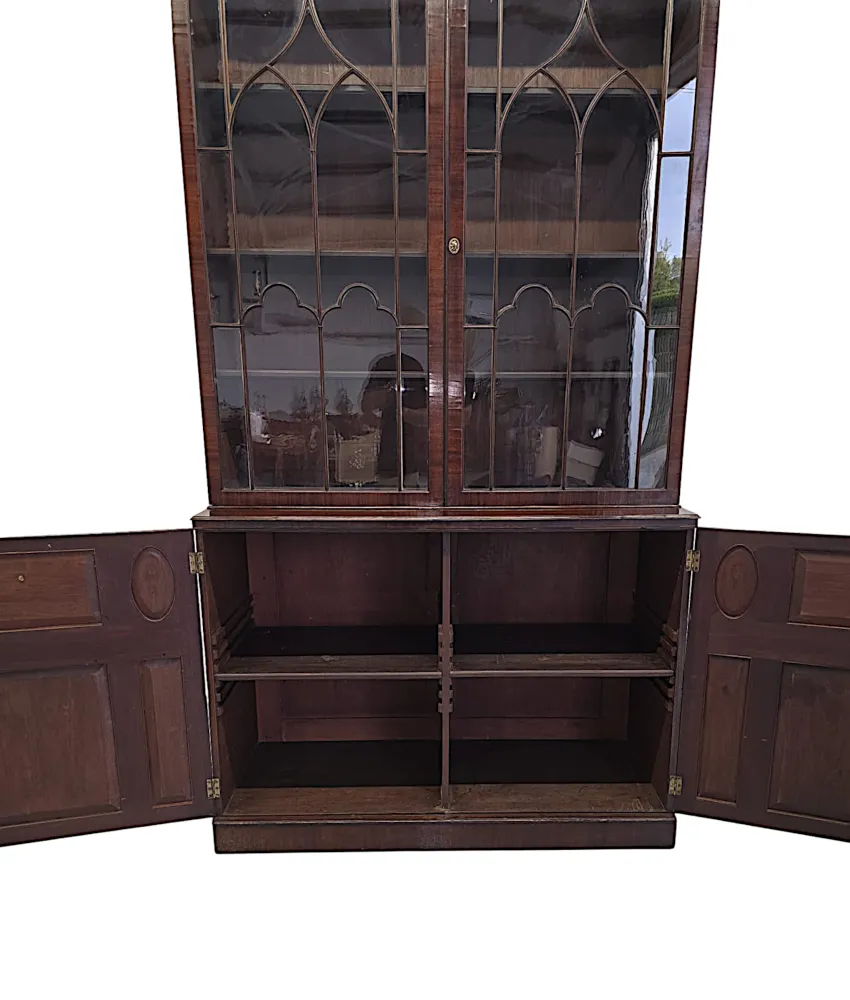 A Very Fine Large Early 19th Century Two Door Bookcase