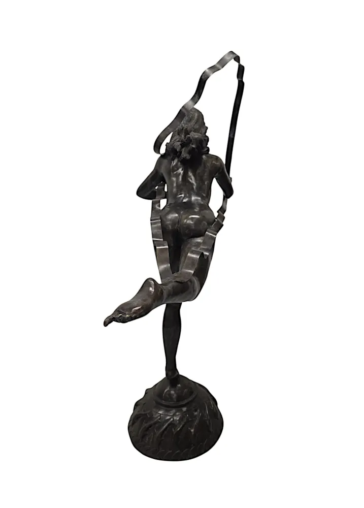 A Fabulous Life Size 20th Century Art Deco Style Bronze Figural Sculpture Depicting the Greek Mythological Maiden 'Atalanta' 