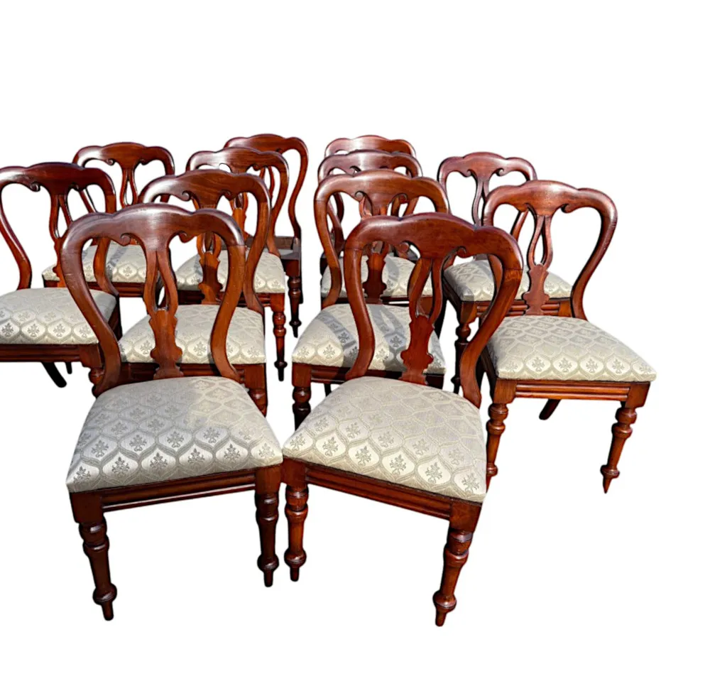  A Very Fine 19th Century Set of Twelve Dining Chairs 