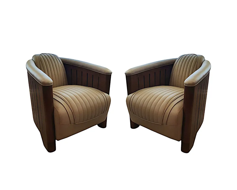 A Gorgeous Club Armchair in the Art Deco Style