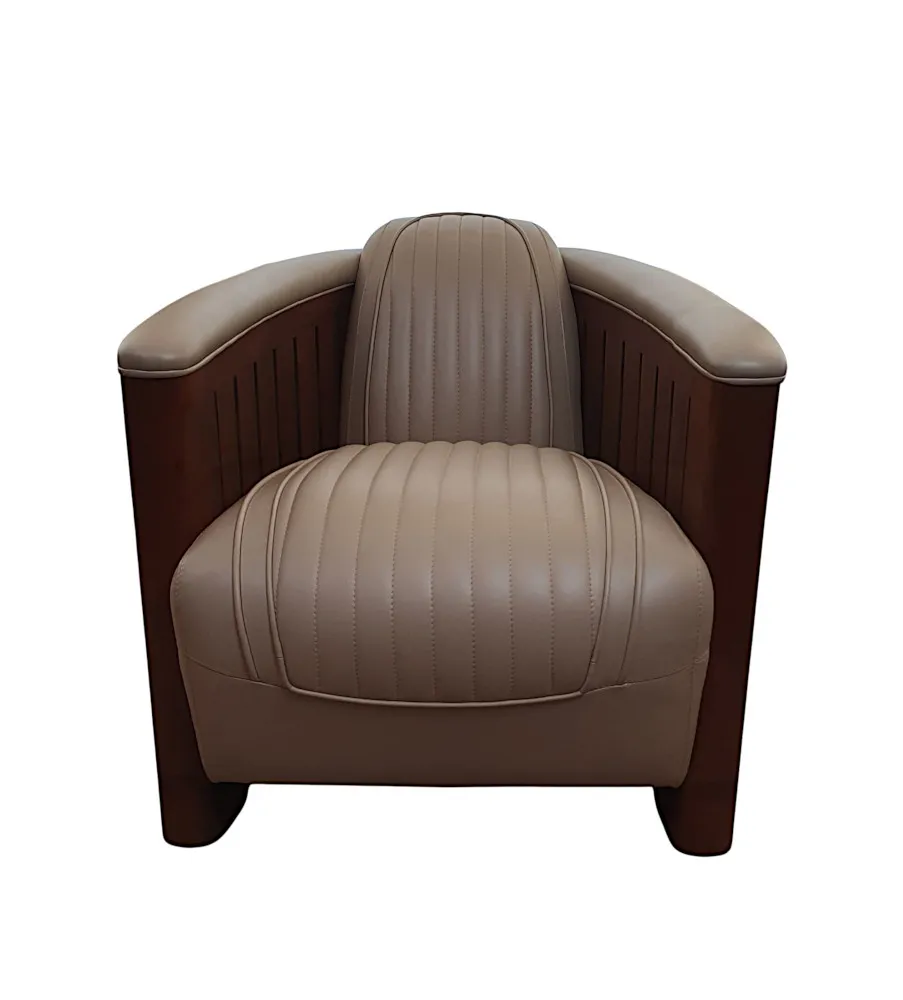 A Gorgeous Club Armchair in the Art Deco Style