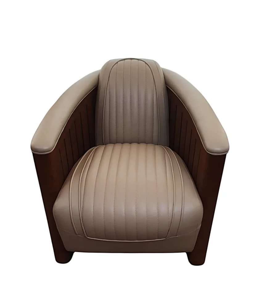A Gorgeous Club Armchair in the Art Deco Style