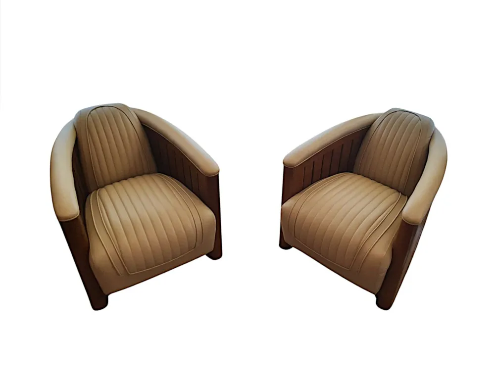 A Gorgeous Club Armchair in the Art Deco Style