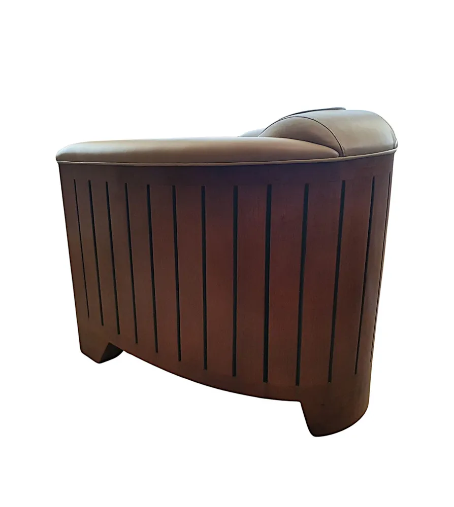 A Gorgeous Club Armchair in the Art Deco Style